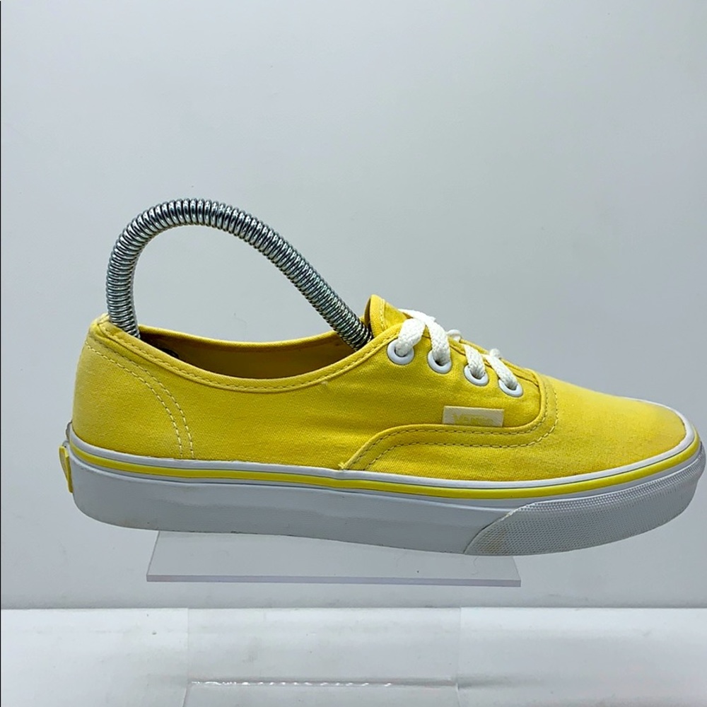 Unisex Vans yellow canvas boat shoes